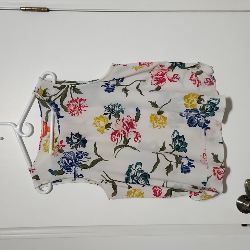 Joe fresh floral tank blouse